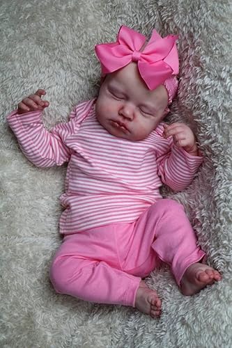 Pinky Reborn Baby Dolls Girl 20 Inch Soft Weighted Body Realistic