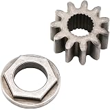 kipa Steering Shaft Pinion Gear & Bushing for MTD 741-0656 941-0656A 717-1554 Toro 112-0863, Used on Riders Since 1999. 11 To