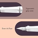 LAMY Safari White Fountain Pen LH Nib M with T 10 Blue Cartridges view 3