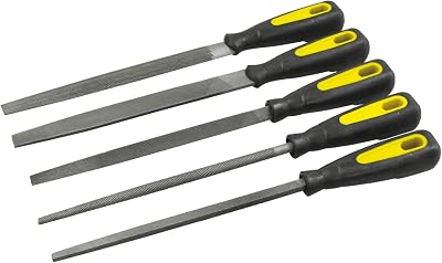 Rolson 24727 5 pc 200 mm Engineers File Set Rubber Grips