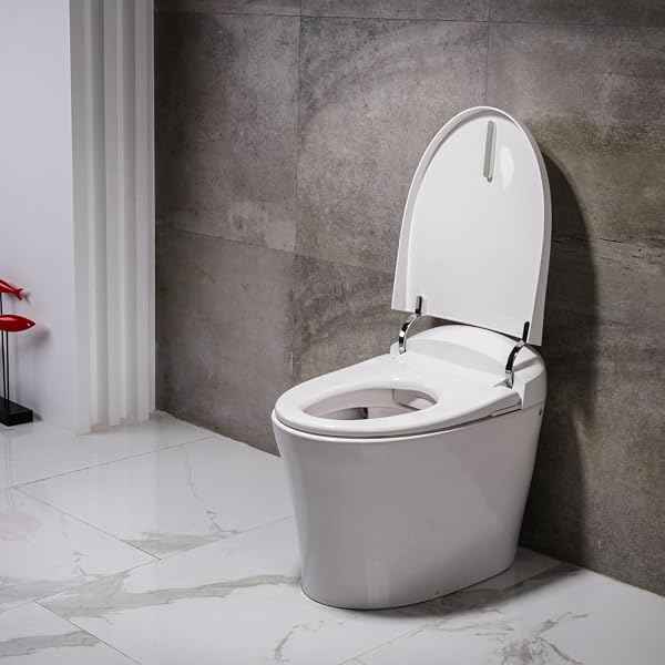 Trone Fountina Bidet Toilet Tankless Toilet with Heated Seat SyphonAssist  Flush and Advanced Toe Touch Technology Smart Toilet for Bathroom -  Amazon.com