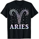 Aries Zodiac Sign Men Women Kids Aries March April Birthday T-Shirt