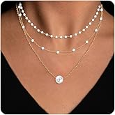 Fynnsure Y-Shape Gold Necklace for Women 14K Gold Plated Lariat Necklaces Stack Beaded Chain Gold Jewelry Layered Necklaces for Women Trendy Y Chain Silver Necklace