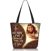 Amsnkee Tote Bag for Women with Zipper - Large Reusable Grocery Bag, Everyday Carry All for Work, Shopping, Gift for Her