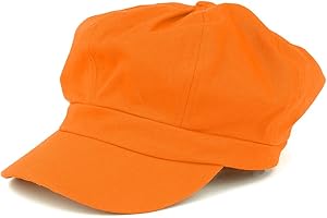 ARMYCREW Women's Lightweight 100% Cotton Soft Fit Newsboy Cap with Elastic Back