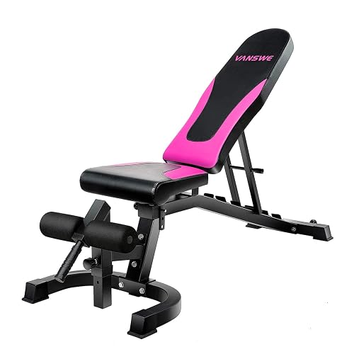 Bench Kuwait Vanswe Weight Bench, Adjustable Workout Bench Press 800lbs Flat Incline ...