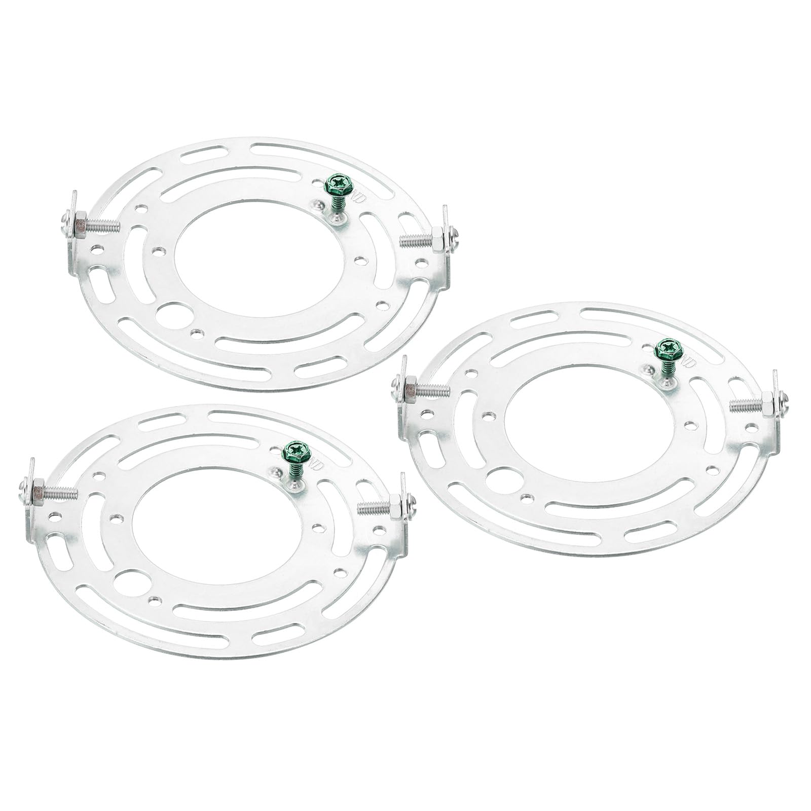 PATIKIL 105mm (4.13") Universal Light Fixture Mounting Bracket Kit, 3set Light Crossbar Round Ceiling Plate for Wall Light, Close to Ceiling Light, Chandelier