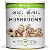 Ready Harvest Freeze-Dried Mushrooms, #10 Can | 22 Servings &bull; 30-Year Shelf Life &bull; Freeze-Dried Mushrooms for Cooking, Camping, Pantry Storage &amp; Emergency Food