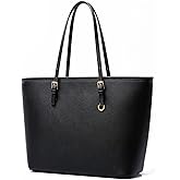 Casual Faux Leather Top Handle Satchel Bag for Women Zippered Underarm Shoulder Tote Purse Work College Top Handle Satchel H