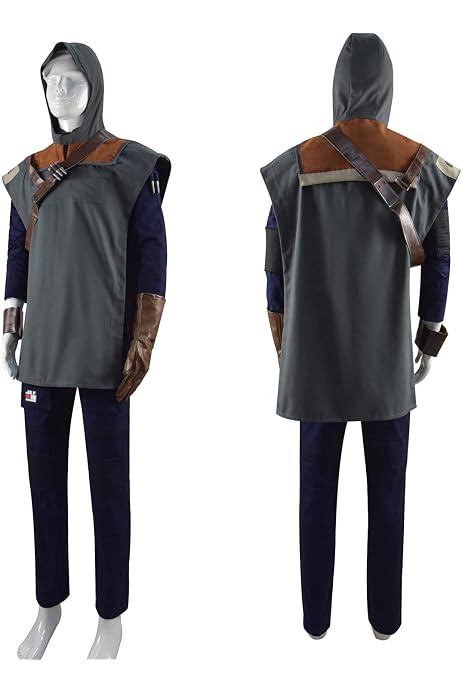 Amazon.com: Wecloth Mens Fallen Order Cal Kestis Costume Outfit Halloween  Cosplay SW Survivor Cal Jacket Pants Uniform (Cal Kestis, L) : Clothing,  Shoes u0026 Jewelry