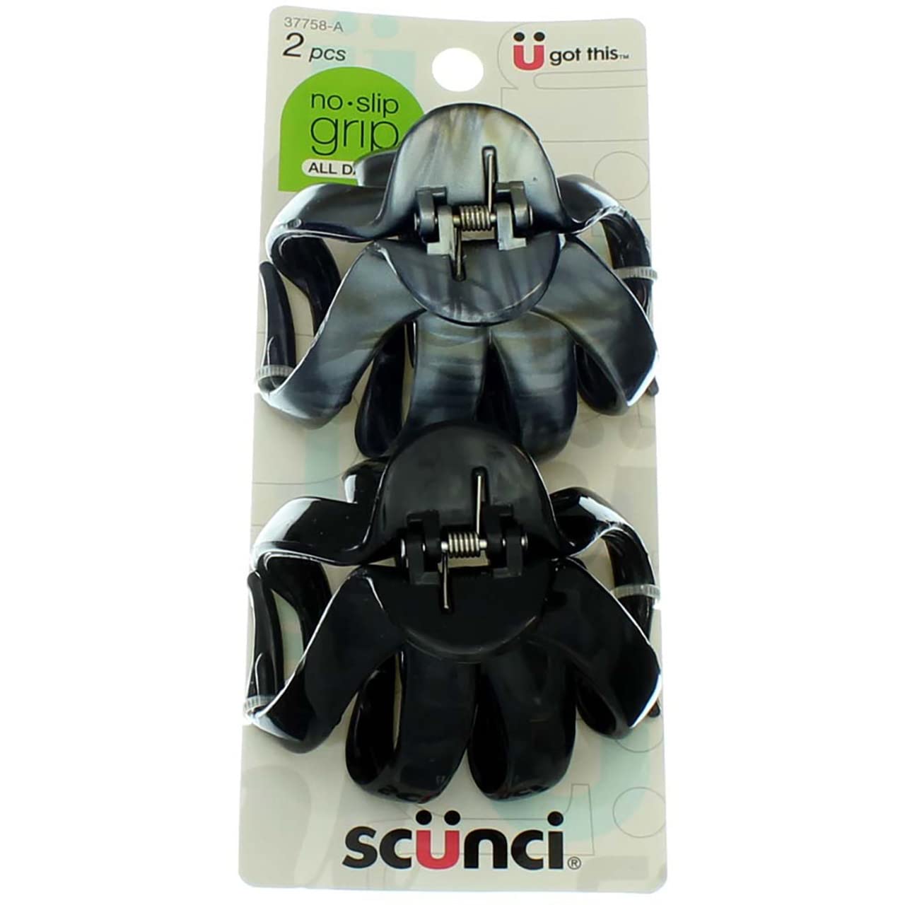 Scunci No-Slip Grip Hair Clip - 2 ct
