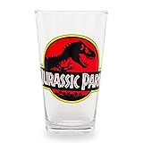 Silver Buffalo Jurassic Park Logo Pint Glass