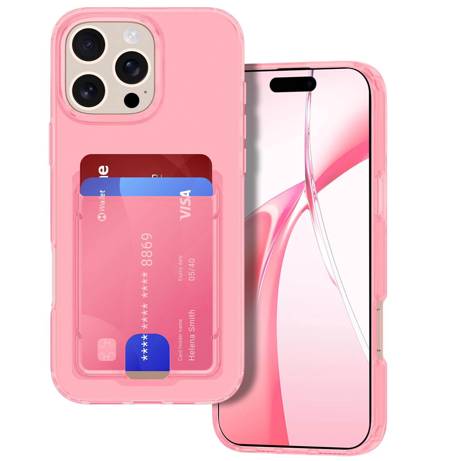 Petocase for iPhone 16 Pro Max Wallet Case Card