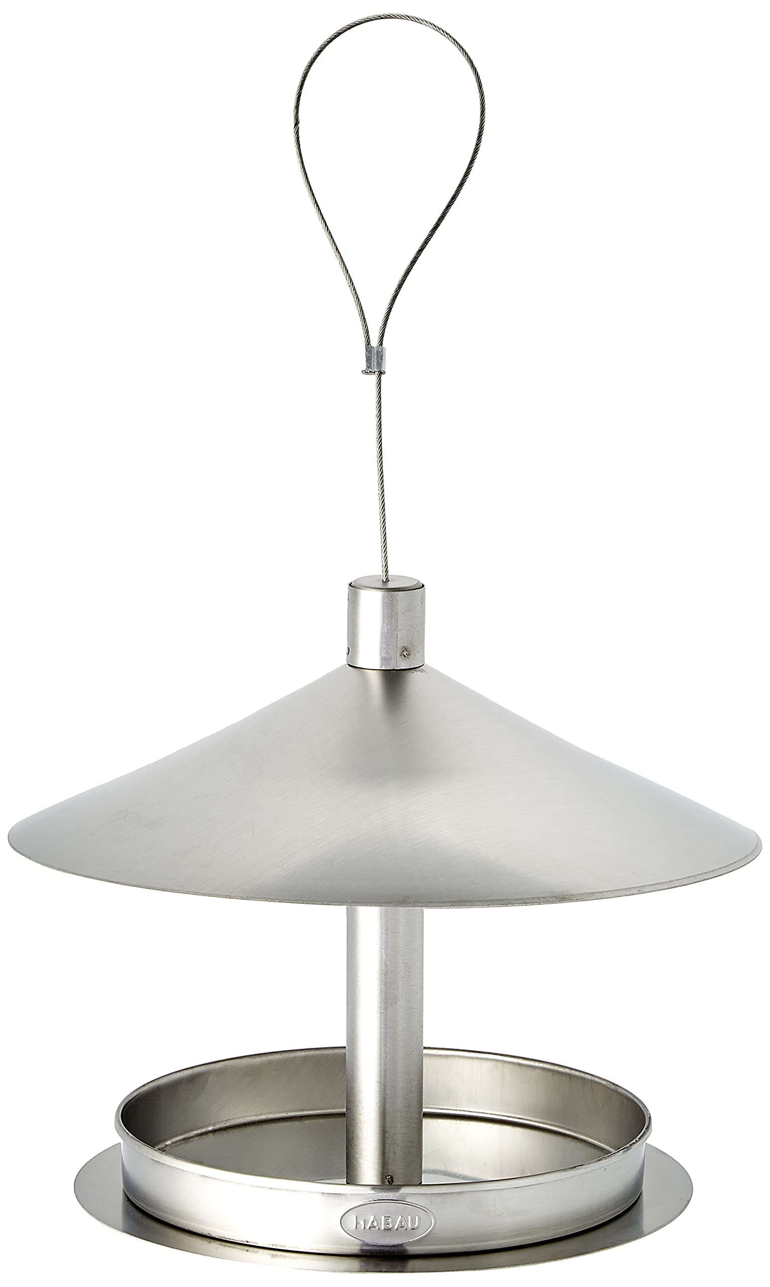 HABAU 1771 Stainless Steel Feeding Station with Cord for Hanging Up