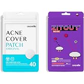 AVARELLE Full Coverage Combo (Nose Ver.) Pimple Patches | Hydrocolloid Acne Patches for Blemishes and Zit for Face, Vegan, Cruelty Free