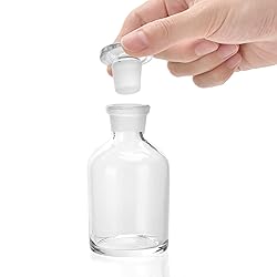 Kestun 2 Packs Glass Reagent Bottle,Narrow Mouth