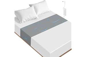 MCZAROA Grounding Sheets – Grounding Mat for Bed, 10% Silver Fiber Grounded Fitted Bed Earth Sheets for All Mattress Sizes, Includes Grounding Cord (Deep Gray)