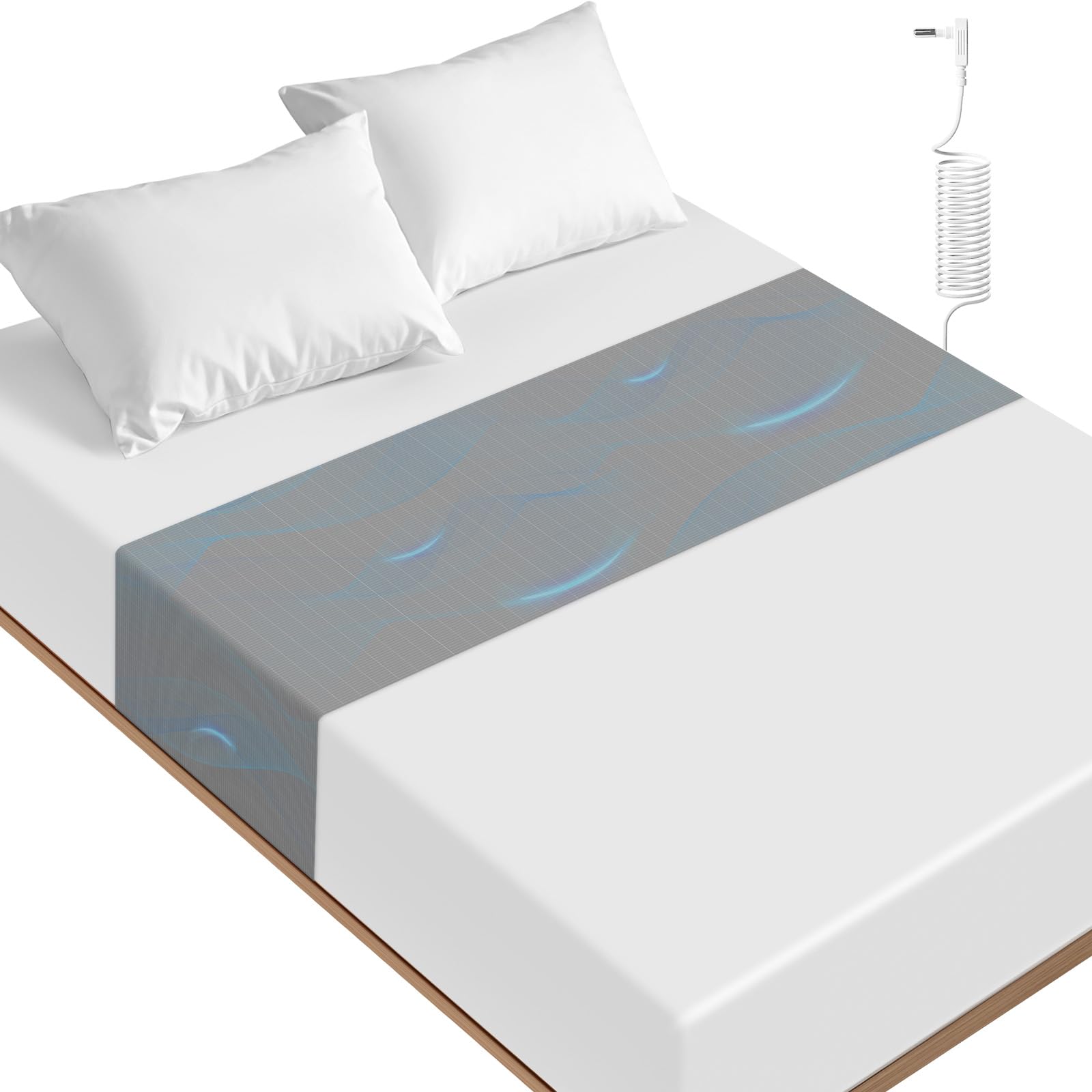 Photo 1 of Grounding Sheets – 10% Silver Fiber Grounded Fitted Bed Earth Sheets Legacy1 for All Mattress Sizes Deep Gray