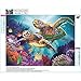 TiTCool 5D Diamond Painting by Number Kits, New Two Turtles Partial Drill 40X30CM, Diamond Embroidery Arts Pasted Craft DIY Home Decor
