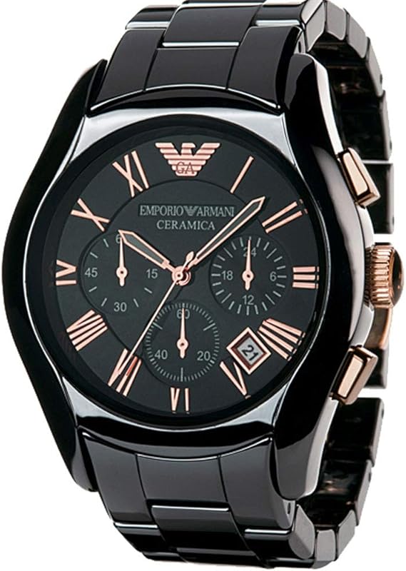 Amazon エンポリオアルマーニ Emporio Armani メンズ 腕時計 Ceramica セラミカ クロノグラフ ブラックカラー セラミックブレス Ar1410 並行輸入品 メンズ腕時計 腕時計 通販