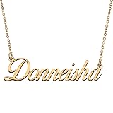 HUAN XUN Customized Custom Simple Any Name Necklace