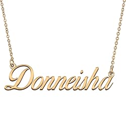 HUAN XUN Customized Custom Simple Any Name Necklace