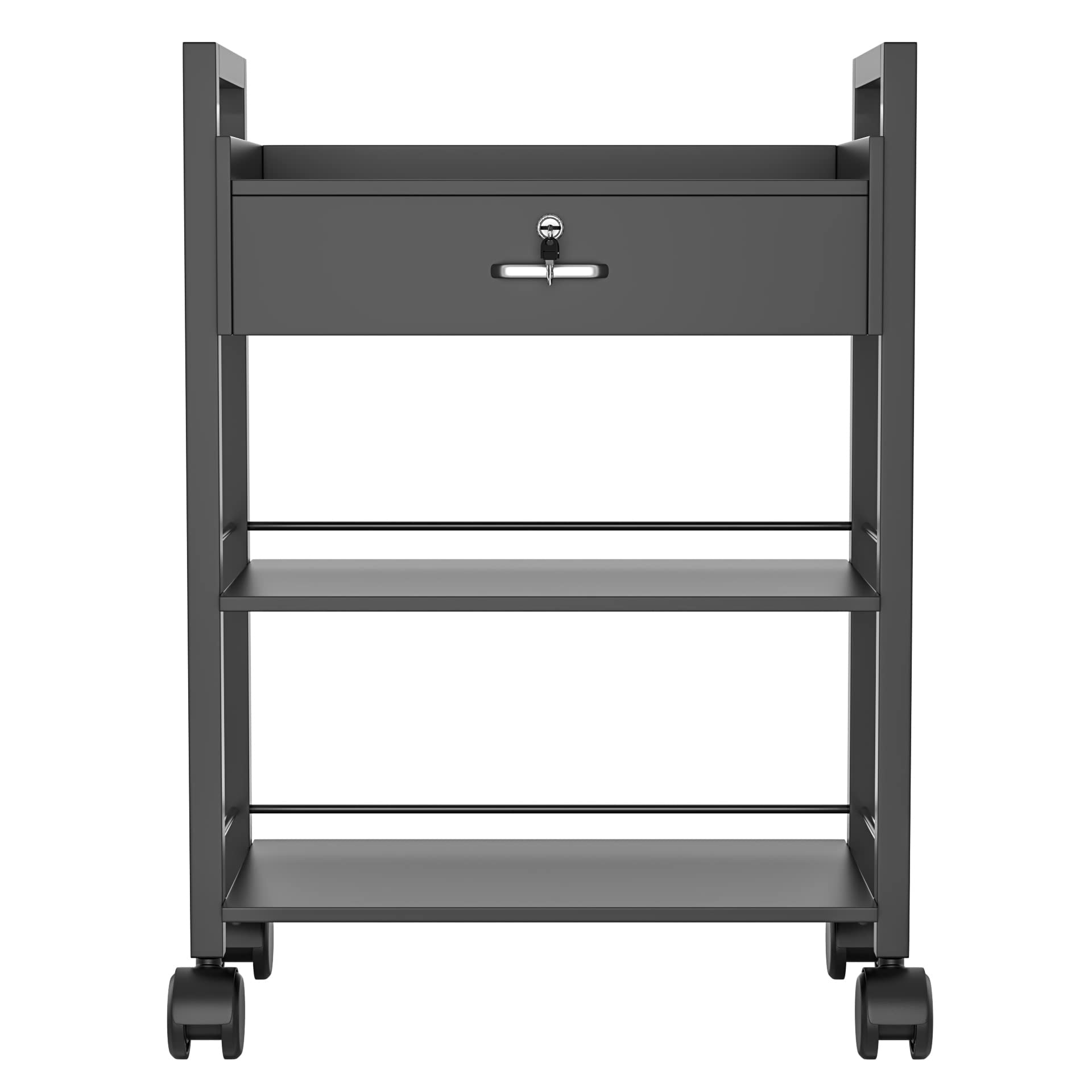 Salon Beauty Cabinet Cart Trolley 2-Layer Rolling