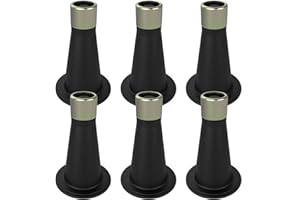 IRONDIY 6 Pcs Bed Frame Feet,Feet for Replace Wheels,Risers for Bed Frame,Prevent Sliding Plastic Reinforced Bed Risers,Fits Over a Standard Bed Foot