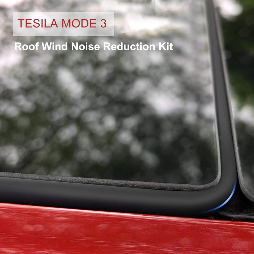 Elivia Model 3 Roof Wind Noise Reduction Kit Tesla Windshield Quiet Seal Accessories