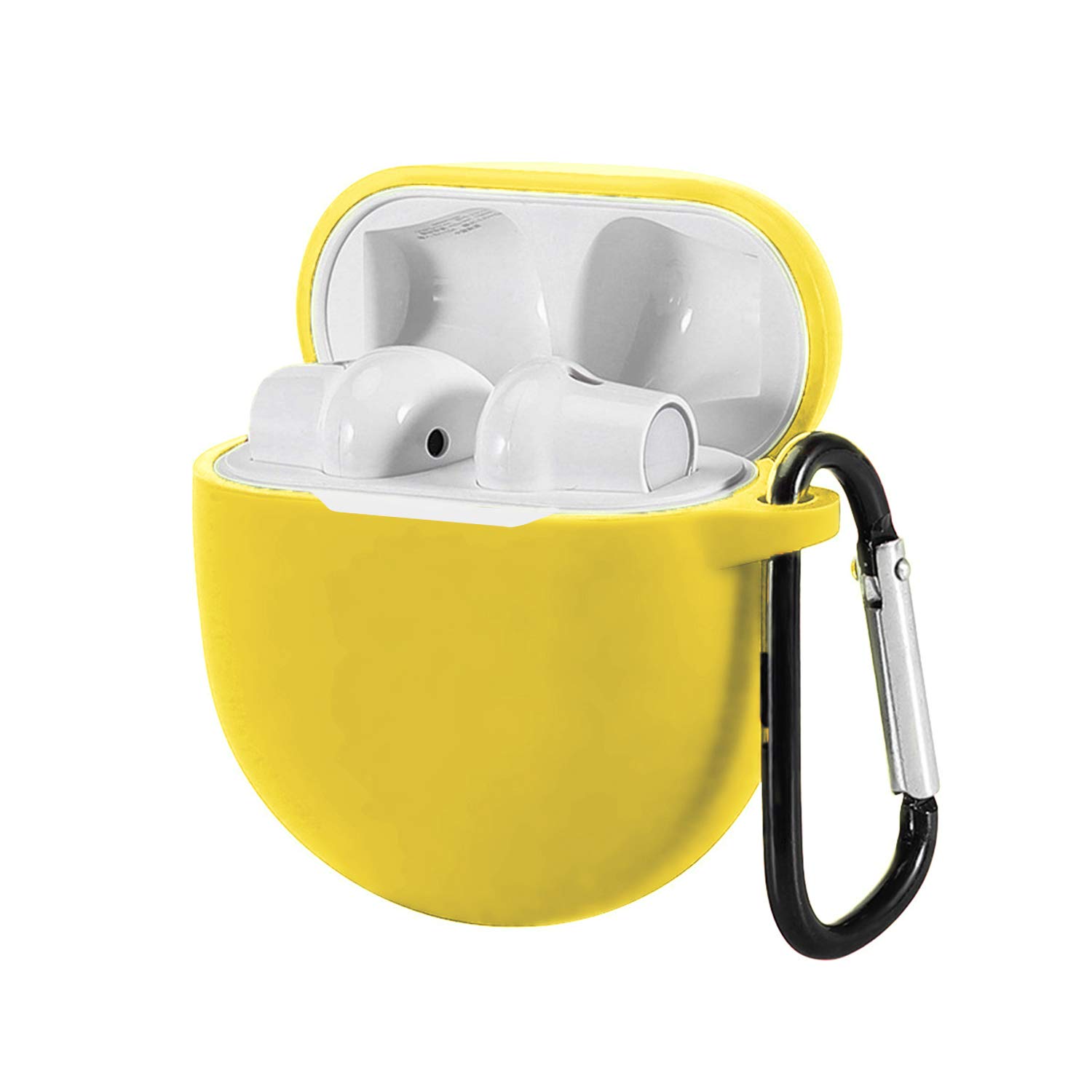 SCL Earphone Case for OnePlus Buds Case [Yellow] OnePlus Buds Cover Skins Silicone Case Shock Proof Protective Resistant Cover for OnePlus Buds