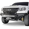 Addictive Desert Designs F371202740103 Stealth Fighter Front Bumper Hammer Black Panel Color Satin Black w/Winch Mount Stealth Fighter Front Bumper