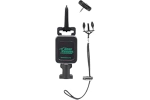 Gear Keeper Wadding Staff Tether Retractor - Fishing Accessories with Snap Clip and Threaded Stud Mount, QC-II Split Ring & Lanyard Loop - Heavy-Duty Fishing Tools - Made in USA