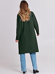 ANRABESS Long Cardigans for Women Lapel 2023 Fall