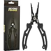 Beyond Fishing QuickRig Fishing Pliers – Multifunction Stainless Steel Split Ring Pliers for Fishing with Line Cutter & Crimper – Corrosion Resistant & Spring Loaded Design