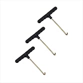 KELIVO Trampoline Spring Tool Pull - T-Shape Spring Puller Tool - Trampoline Tool for Springs Adjustment and Lace Tightener - Universal Trampoline Spring Puller Tool/Hook, 3 Pcs