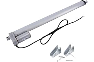 Homend DC12V 18inch Stroke Linear Actuator with Mounting Bracket 900N(225lbs) Maximum Lift 10mm/s for Recliner TV Table Lift Massage Bed Electric Sofa Linear Actuator