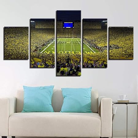 Wxhg 5 Pinturas Sobre Telares De Futbol Americano Modular De