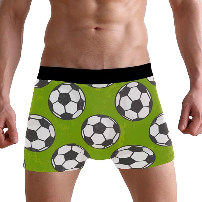 LDSWIMMING Sport Ball Soccer Football Men's Boxer Briefs Underwear