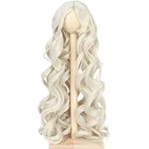 Missuhair 8-9 Inch 1/3 BJD Doll Wig Synthetic Long Wavy Bjd Wig MSD DOD Pullip Dollfie Doll Wig Handmade Accessories