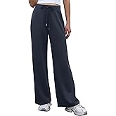 TWQTWQ Womens Wide Leg Sweatpants High Waisted Lounge Pants with Drawstring Casual Athletic Yoga Workout Pants No Pockets