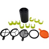 Seestar S50 Dew Shield Premium Glow Accessory Kit, Dew Shield, Dust Cap, Bahtinov Focus mask, Diffraction Spike Masks, Adapter, Tripod Glow Rings Best Seestar Accessory Kit (S50PremGlowORNG)