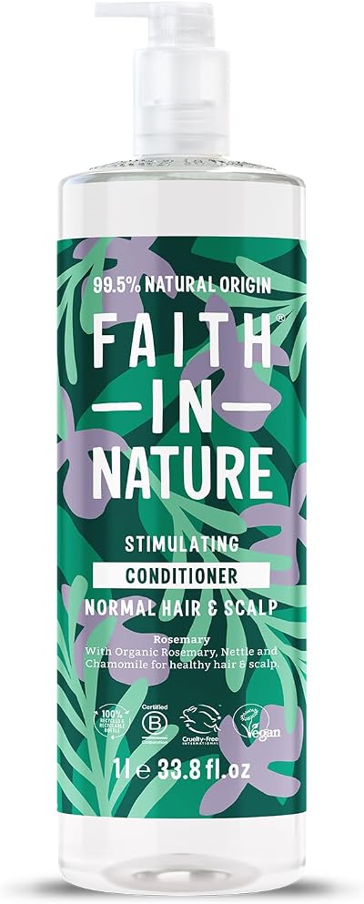 Faith In Nature Rosemary 1L Conditioner - Normal Hair, Vegan & Cruelty Free
