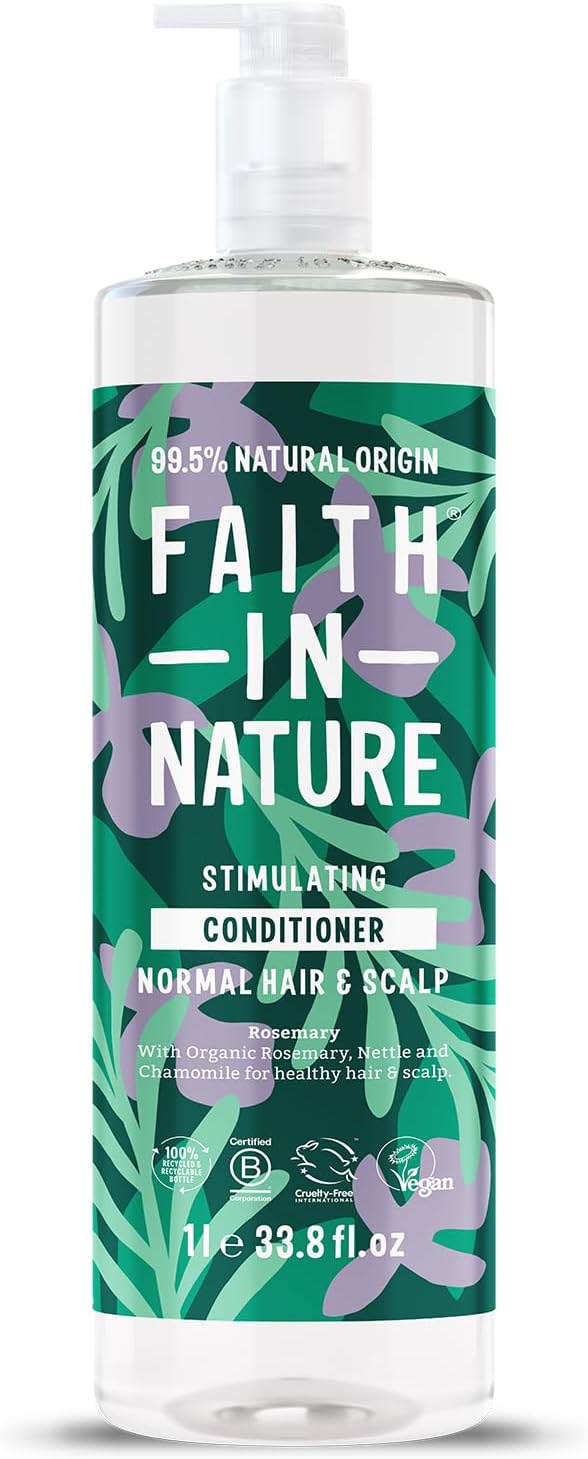 Faith In Nature Rosemary 1L Conditioner - Normal Hair, Vegan & Cruelty Free