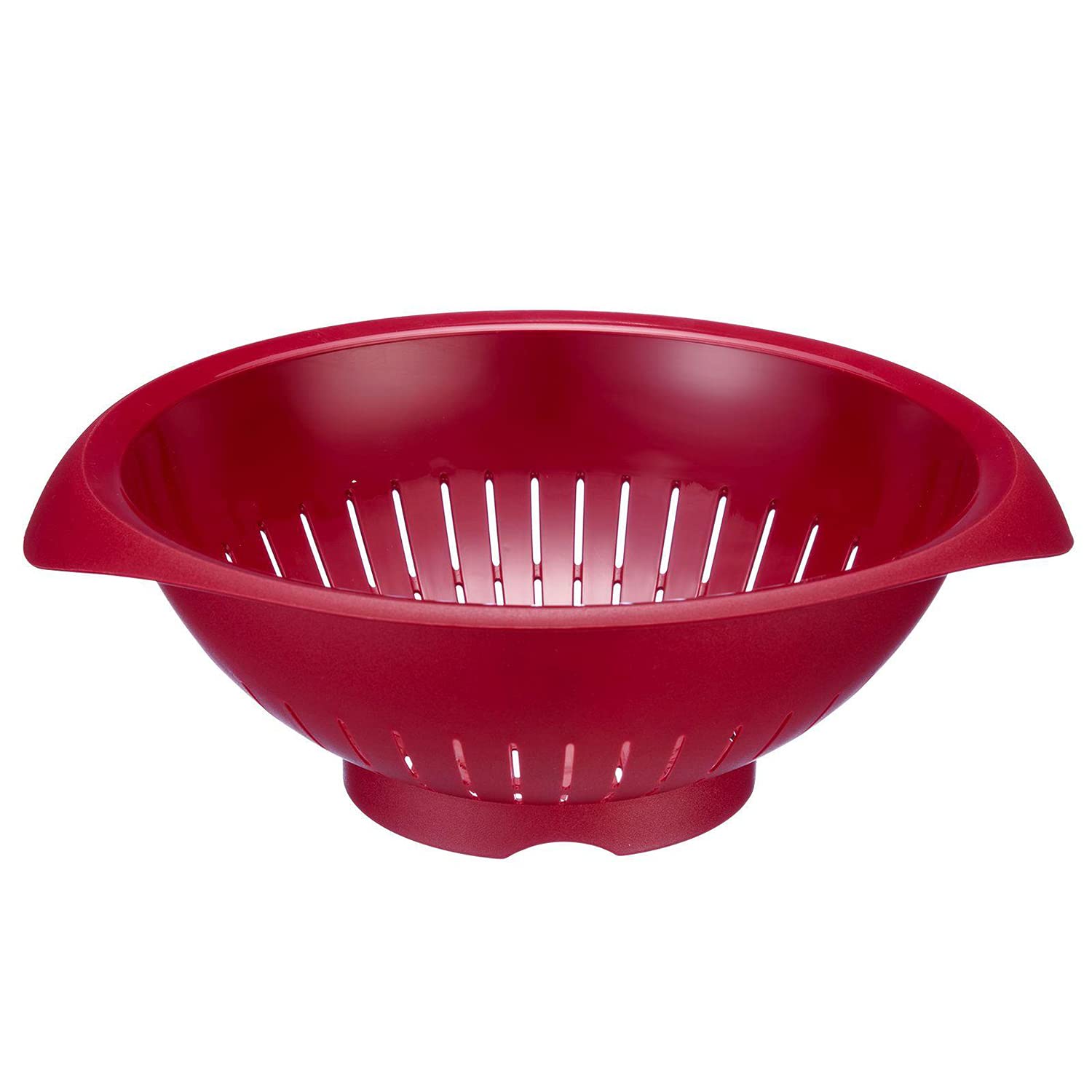 Westmark Colander/Strainer, With Curved Handles, Inner Diameter: 25 cm, Plastic, Bpa-Free, Colour: Red, 2424227R