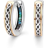 SHAOAN 925 Sterling Silver Celtic Viking Runes Huggie Hoop Earrings, Punk Style Norse Jewelry, Unisex Gifts for Men and Women