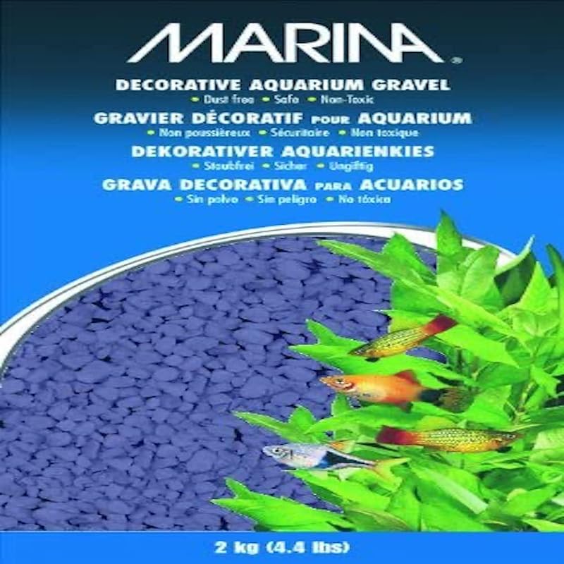 Marina Decorative Aquarium Gravel Purple 2 Kg Dust Free Safe for Water