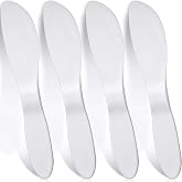 Patelai 4 Pcs Reusable Plastic Butter Spreader Knives, Multi Purpose Spreader Knife, Strong and Durable, Ideal for Butter, Jelly, Cream Cheese, Handy Kitchen Tool, White, 7.28 Inch