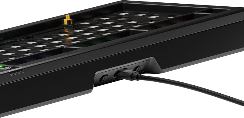 Gaming GMMK 3 PRO Barebones: tangentbordssats med vred, modulärt aluminiumhölje Och packningssystem, utbytbara brytare, 75% TKL, ljuddämpande skum, aluminiumplatta, ISO/EU - Svart