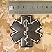 Medical Cross PVC EMS Patch Compatible with Velcro, Tactical Medic Patch for Backpacks, Paramedic, EMT & Combat Use (Subdued)
