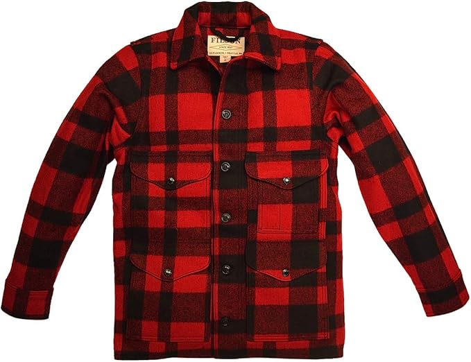 Amazon Filson フィルソン Mackinaw Cruiser Red X Black メンズ マッキーノ クルーザー 並行輸入品 コート ジャケット 通販